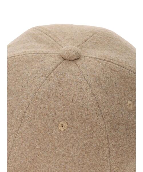 Samansa Mos2（サマンサ モスモス）の「【消臭効果】スカラップ刺繍キャップ（ハット・レディース・ベージュ/チャコールグレー・F）」の10枚目の写真