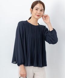 ジョーゼットシフォンプリーツ ブラウス