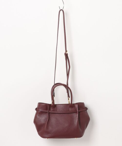 CHRISTIAN VILLA(クリスチャンヴィラ)の「【CHRISTIAN VILLA】レザーミディアムハンドバッグ(Q56368)(ハンドバッグ・レディース・ブラウン系その他/ダークブラウン/ボルドー・ALL)」の4枚目の写真