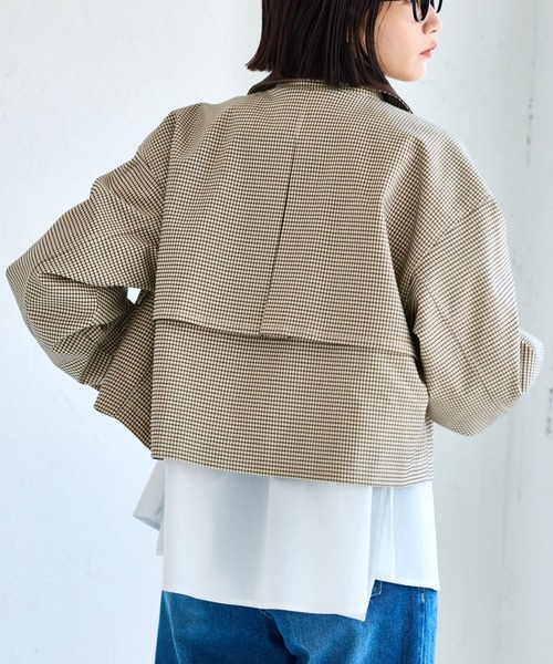 VIS（ビス）の「ショートカバーオールジャケット（カバーオール・レディース・ブラウン系その他2/ベージュ・FREE）」の12枚目の写真