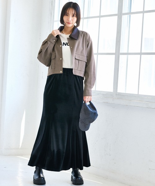 VIS（ビス）の「ショートカバーオールジャケット（カバーオール・レディース・ブラウン系その他2/ベージュ・FREE）」の9枚目の写真