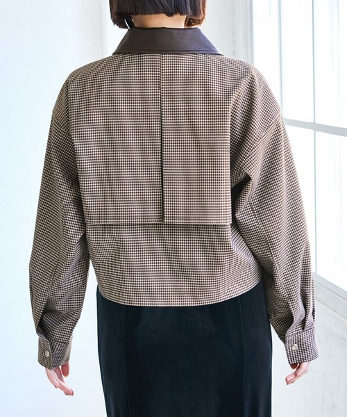 VIS（ビス）の「ショートカバーオールジャケット（カバーオール・レディース・ブラウン系その他2/ベージュ・FREE）」の3枚目の写真