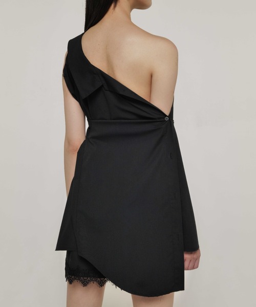 JOSE MOON（ジョゼムーン）の「OPEN COLLAR OVER SHIRT/オープンカラーオーバーシャツ（シャツ/ブラウス・レディース・ブラック/グレー/ピンク・FREE）」の13枚目の写真