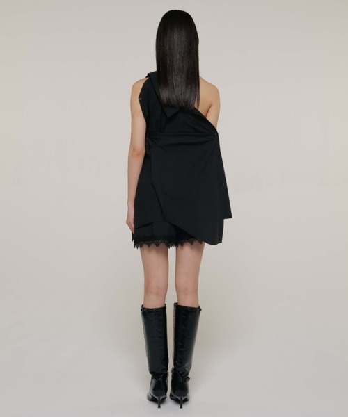 JOSE MOON（ジョゼムーン）の「OPEN COLLAR OVER SHIRT/オープンカラーオーバーシャツ（シャツ/ブラウス・レディース・ブラック/グレー/ピンク・FREE）」の15枚目の写真