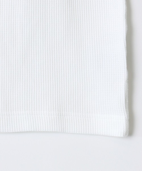 HANES(ヘインズ)の「Hanes/へインズ BEEFY/ビーフィー 無地 ワッフル/サーマル クルーネック 長袖Tシャツ/ロングスリーブTシャツ/1P パックT/レディース メンズ(Tシャツ/カットソー・メンズ・ホワイト/ネイビー/ブラック/グレー・S/XL/L/M)」の20枚目の写真