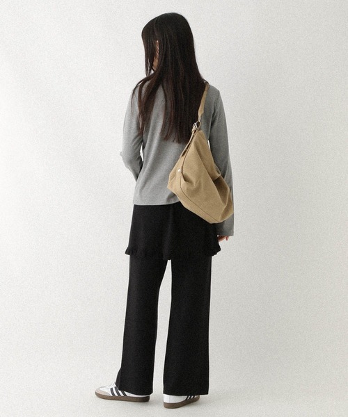 Heather（ヘザー）の「ニットレイヤードパンツ　592789（その他パンツ・レディース・ブラック/ブラウン・FREE）」の11枚目の写真