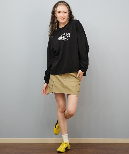 ROXY（ロキシー）の「ROXY/ロキシー FIND YOUR WAVE スウェット RLT254611T（スウェット・レディース・ライトブルー/ブラック/ヘザーグレー・M/L）」の8枚目の写真
