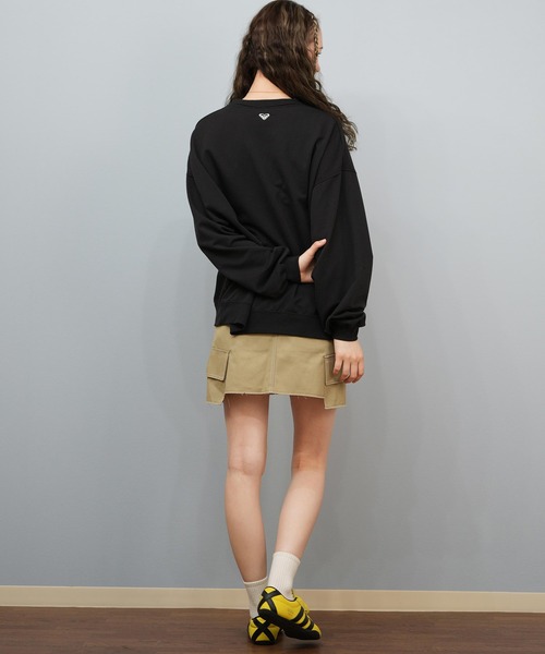 ROXY（ロキシー）の「ROXY/ロキシー FIND YOUR WAVE スウェット RLT254611T（スウェット・レディース・ライトブルー/ブラック/ヘザーグレー・M/L）」の9枚目の写真