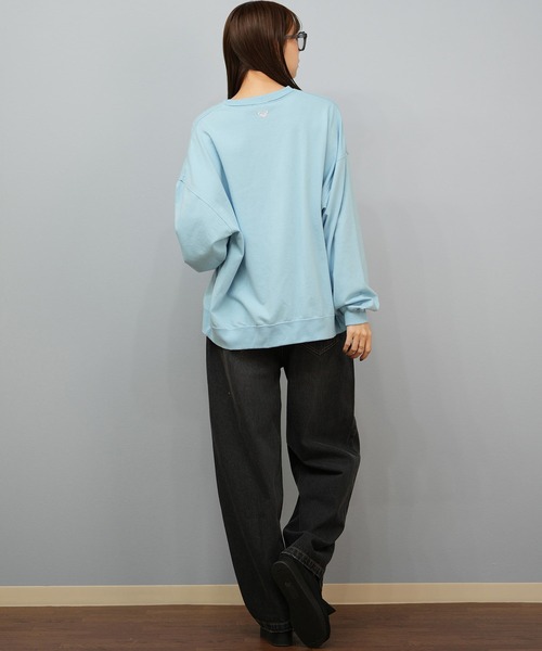 ROXY（ロキシー）の「ROXY/ロキシー FIND YOUR WAVE スウェット RLT254611T（スウェット・レディース・ライトブルー/ブラック/ヘザーグレー・M/L）」の4枚目の写真