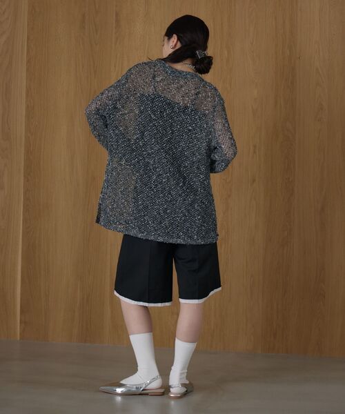 kivi(キヴィ)の「ハーフトラウザーパンツ(その他パンツ・レディース・チャコールグレー/ブラック・MEDIUM/LARGE)」の13枚目の写真