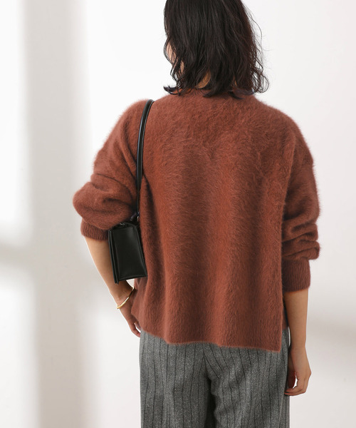 journal standard L'essage(ジャーナルスタンダードレサージュ)の「《追加2》FOX CASHMERE Vネックカーディガン(カーディガン/ボレロ・レディース・ブラウン系その他/ピンク系その他/ベージュ/ネイビー・FREE)」の10枚目の写真