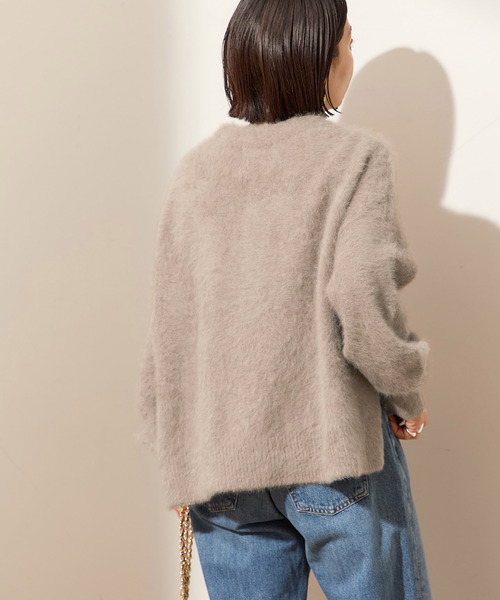 journal standard L'essage(ジャーナルスタンダードレサージュ)の「《追加2》FOX CASHMERE Vネックカーディガン(カーディガン/ボレロ・レディース・ブラウン系その他/ピンク系その他/ベージュ/ネイビー・FREE)」の15枚目の写真