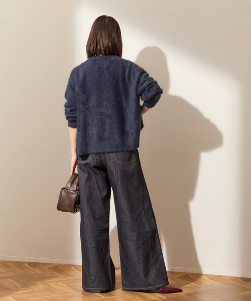 journal standard L'essage(ジャーナルスタンダードレサージュ)の「《追加2》FOX CASHMERE Vネックカーディガン(カーディガン/ボレロ・レディース・ブラウン系その他/ピンク系その他/ベージュ/ネイビー・FREE)」の22枚目の写真