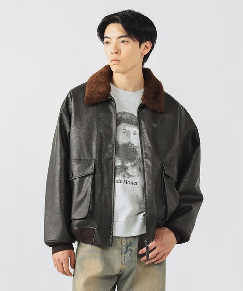 type G-1”durability“牛革“bomber jacket 本革フライトジャケット G-1フライトジャケット 本革ジャケット 牛革