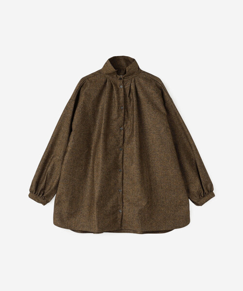 GALLEGO DESPORTES（ギャレゴデスポート）の「GALLEGO DESPORTES | デザインカラー 長袖シャツ WOMEN（シャツ/ブラウス・レディース・ブラウン・S）」の12枚目の写真