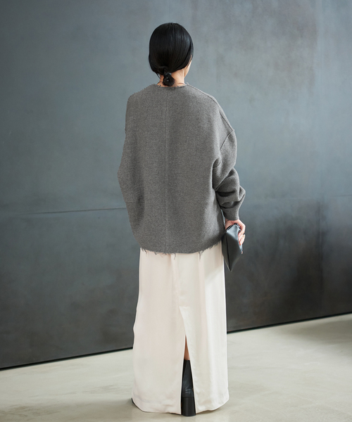 plage(プラージュ)の「cupura satin wrap スカート(スカート・レディース・ホワイト/ブラック・38/34/36)」の16枚目の写真