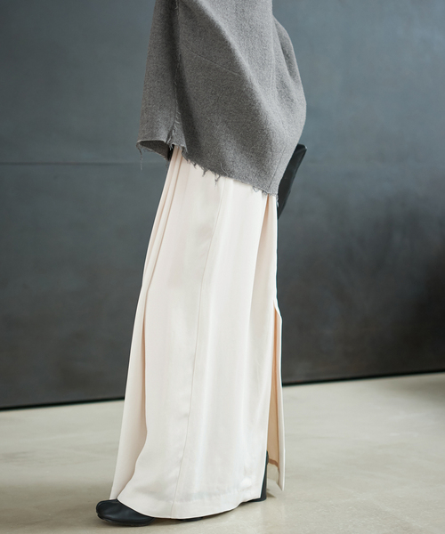 plage(プラージュ)の「cupura satin wrap スカート(スカート・レディース・ホワイト/ブラック・38/34/36)」の18枚目の写真