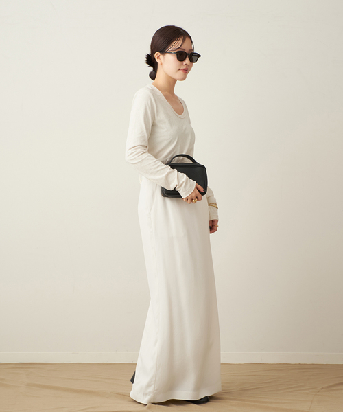 plage(プラージュ)の「cupura satin wrap スカート(スカート・レディース・ホワイト/ブラック・38/34/36)」の21枚目の写真