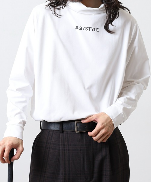 FUNALIVE（ファンアライブ）の「ハイネック ロゴ 長袖 プリントTシャツ（Tシャツ/カットソー・メンズ・チャコールグレー/ホワイト/ネイビー/ブラック・L/LL/M）」の6枚目の写真