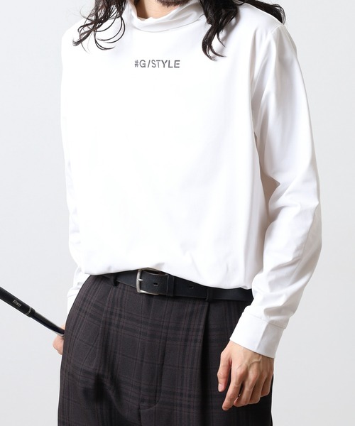 FUNALIVE（ファンアライブ）の「ハイネック ロゴ 長袖 プリントTシャツ（Tシャツ/カットソー・メンズ・チャコールグレー/ホワイト/ネイビー/ブラック・L/LL/M）」の5枚目の写真