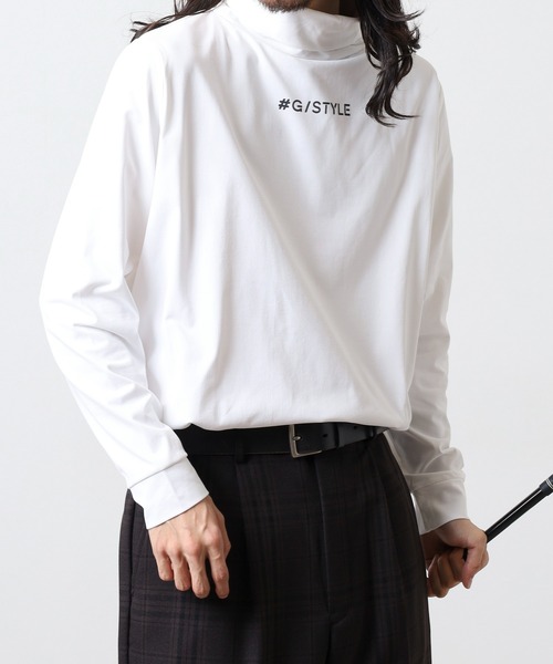 FUNALIVE（ファンアライブ）の「ハイネック ロゴ 長袖 プリントTシャツ（Tシャツ/カットソー・メンズ・チャコールグレー/ホワイト/ネイビー/ブラック・L/LL/M）」の7枚目の写真