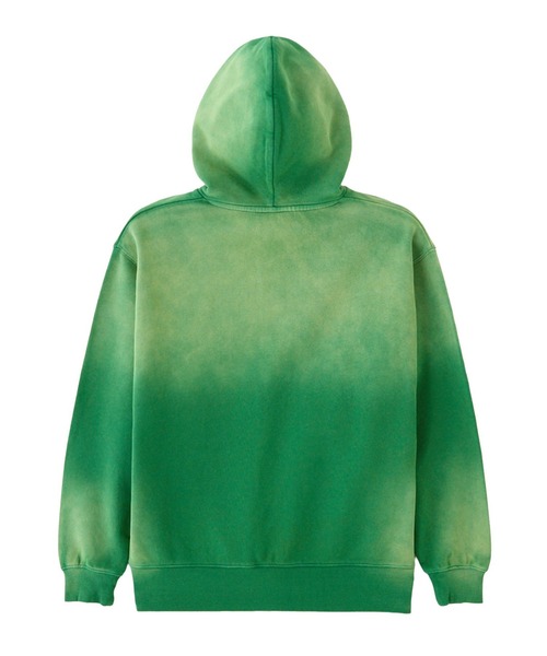 X-girl(エックスガール)の「OVERDYED ZIP UP SWEAT HOODIE(パーカー・レディース・ピンク/グリーン/ネイビー・S/M)」の7枚目の写真