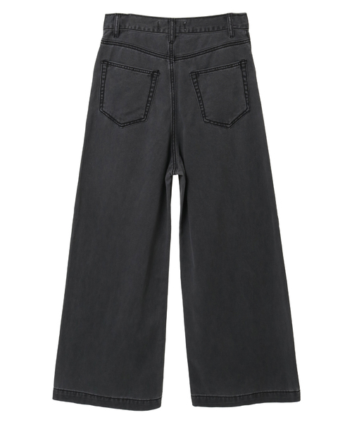 CONVERSE TOKYO（コンバーストウキョウ）の「COTTON CHINO WIDE PANTS（デニムパンツ・レディース・チャコールグレー/ボルドー/ベージュ・FREE）」の8枚目の写真