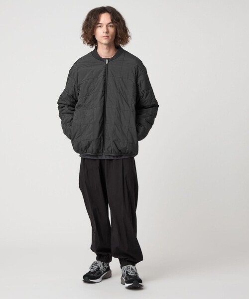 CITEN（シテン）の「＜CITEN＞キルティングジップブルゾン（ブルゾン・メンズ・ブラック/ライトグレー・M/L）」の20枚目の写真