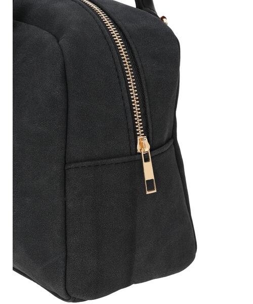 Te chichi TERRASSE（テチチテラス）の「スウェードボストンバッグ《2025autumn catalog item》（ハンドバッグ・レディース・チャコールグレー/キャメル・F）」の9枚目の写真