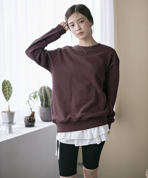 マルチウェイ短丈スウェット セール】限定展開 12oz Short Length ヘビーウェイト クルーネック