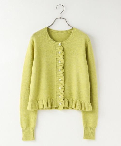 LOWRYS FARM（ローリーズファーム）の「チビフリルカーディガンＬＳ　596329（ニット/セーター・レディース・ブラウン/アイボリー/イエロー/グレー/ブルー・FREE）」の14枚目の写真