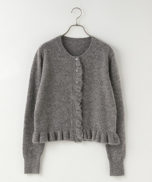 LOWRYS FARM（ローリーズファーム）の「チビフリルカーディガンＬＳ　596329（ニット/セーター・レディース・ブラウン/アイボリー/イエロー/グレー/ブルー・FREE）」の13枚目の写真