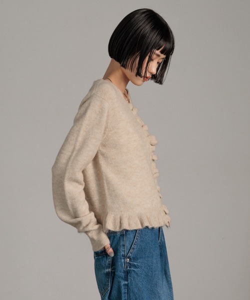 チビフリルカーディガンLS 596329（ニット/セーター）｜LOWRYS FARM