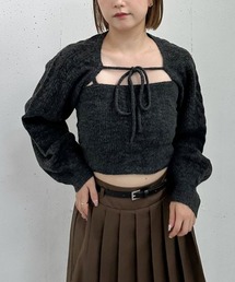 archives(アルシーヴ)のケーブルニットボレロアンサンブル(アンサンブル)