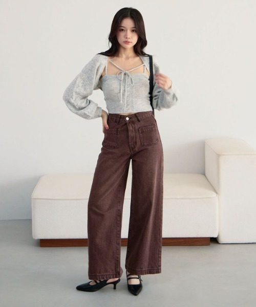 archives（アルシーヴ）の「ケーブルニットボレロアンサンブル（アンサンブル・レディース・モカ/アイボリー/グレー/チャコールグレー・MEDIUM）」の10枚目の写真