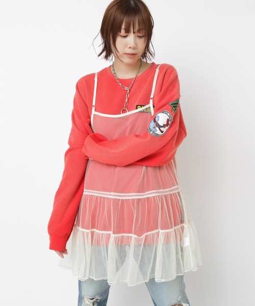 RNA（アールエヌエー）の「M2554 タイガートレーナー（スウェット・レディース・ブラック/ブルー/レッド・MEDIUM）」の3枚目の写真