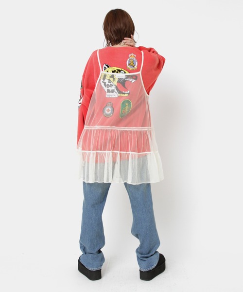 RNA（アールエヌエー）の「M2554 タイガートレーナー（スウェット・レディース・ブラック/ブルー/レッド・MEDIUM）」の8枚目の写真