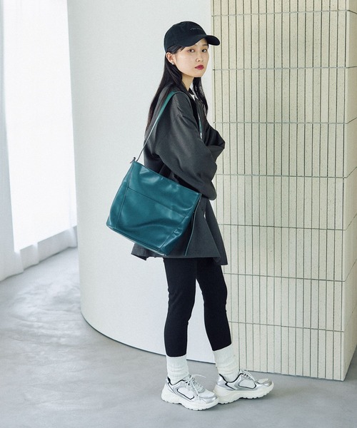 LEPSIM（レプシィム）の「ストレッチリブレギンス　578308（レギンス/スパッツ・レディース・チャコールグレー/グレー/ブラック・FREE）」の5枚目の写真