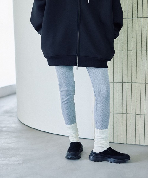 LEPSIM（レプシィム）の「ストレッチリブレギンス　578308（レギンス/スパッツ・レディース・チャコールグレー/グレー/ブラック・FREE）」の7枚目の写真