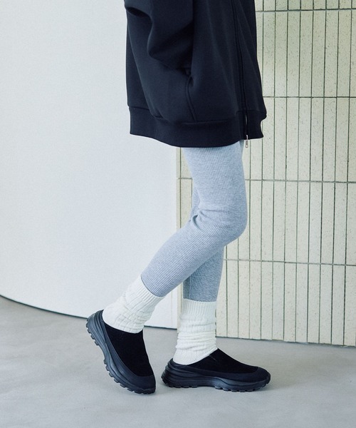 LEPSIM（レプシィム）の「ストレッチリブレギンス　578308（レギンス/スパッツ・レディース・チャコールグレー/グレー/ブラック・FREE）」の8枚目の写真