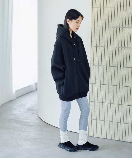 LEPSIM（レプシィム）の「ストレッチリブレギンス　578308（レギンス/スパッツ・レディース・チャコールグレー/グレー/ブラック・FREE）」の9枚目の写真