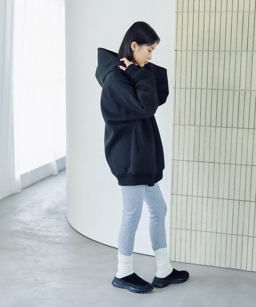 LEPSIM（レプシィム）の「ストレッチリブレギンス　578308（レギンス/スパッツ・レディース・チャコールグレー/グレー/ブラック・FREE）」の10枚目の写真