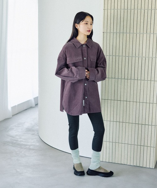 LEPSIM（レプシィム）の「ストレッチリブレギンス　578308（レギンス/スパッツ・レディース・チャコールグレー/グレー/ブラック・FREE）」の14枚目の写真