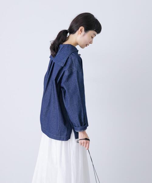 デニムセーラープルオーバー（シャツ/ブラウス）｜かぐれ