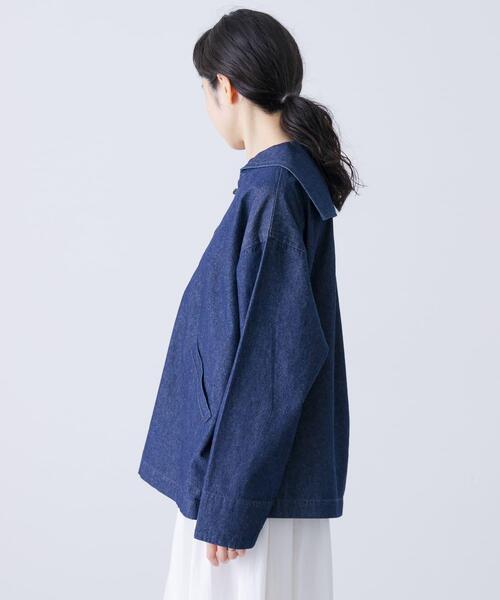 デニムセーラープルオーバー（シャツ/ブラウス）｜かぐれ（カグレ）の