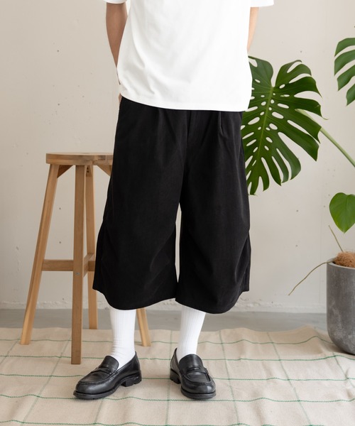bashful base Oriental(バッシュフルベースオリエンタル)の「【bbO】バギーコーデュロイショーツ/ハーフパンツ(その他パンツ・メンズ・ブラック/ブラウン・SMALL/MEDIUM/LARGE)」の10枚目の写真