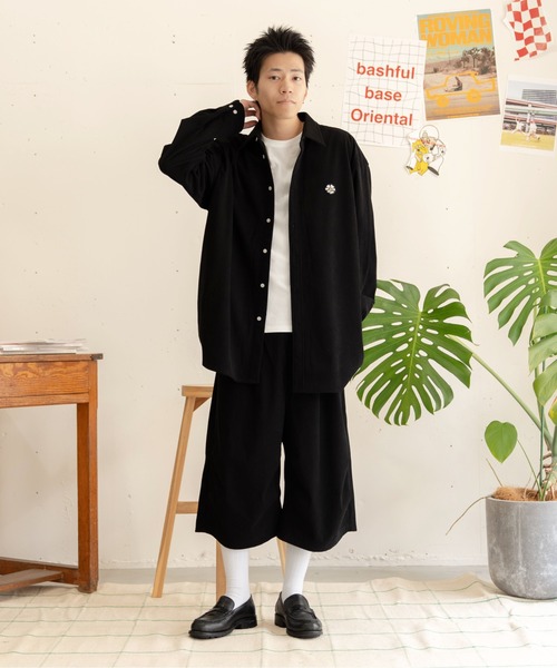 bashful base Oriental(バッシュフルベースオリエンタル)の「【bbO】バギーコーデュロイショーツ/ハーフパンツ(その他パンツ・メンズ・ブラック/ブラウン・SMALL/MEDIUM/LARGE)」の5枚目の写真