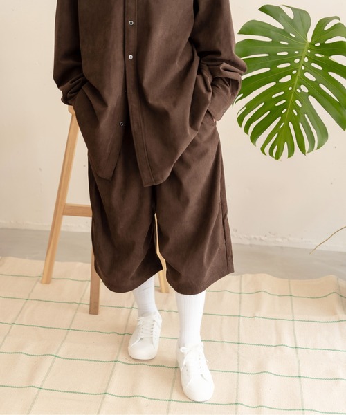 bashful base Oriental(バッシュフルベースオリエンタル)の「【bbO】バギーコーデュロイショーツ/ハーフパンツ(その他パンツ・メンズ・ブラック/ブラウン・SMALL/MEDIUM/LARGE)」の11枚目の写真