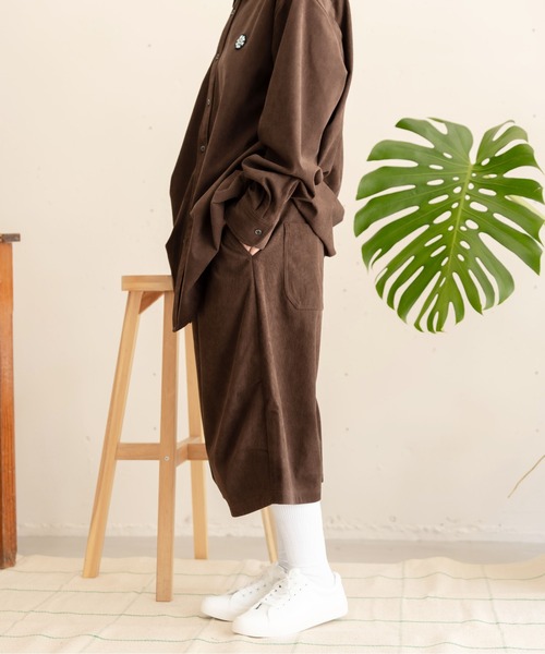 bashful base Oriental(バッシュフルベースオリエンタル)の「【bbO】バギーコーデュロイショーツ/ハーフパンツ(その他パンツ・メンズ・ブラック/ブラウン・SMALL/MEDIUM/LARGE)」の12枚目の写真
