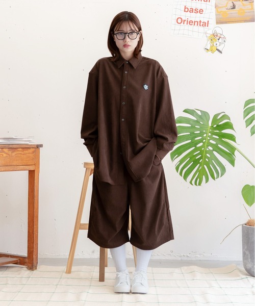 bashful base Oriental(バッシュフルベースオリエンタル)の「【bbO】バギーコーデュロイショーツ/ハーフパンツ(その他パンツ・メンズ・ブラック/ブラウン・SMALL/MEDIUM/LARGE)」の3枚目の写真